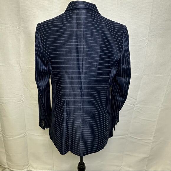 Banana Republic Women’s Navy Pinstripe Blazer Size 8P - Picture 5 of 16